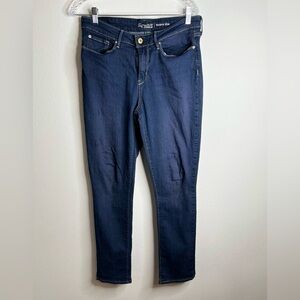 Signature By Levi Strauss Jeans Womens 12L Mid Rise Skinny Dark Blue Denim 31x32